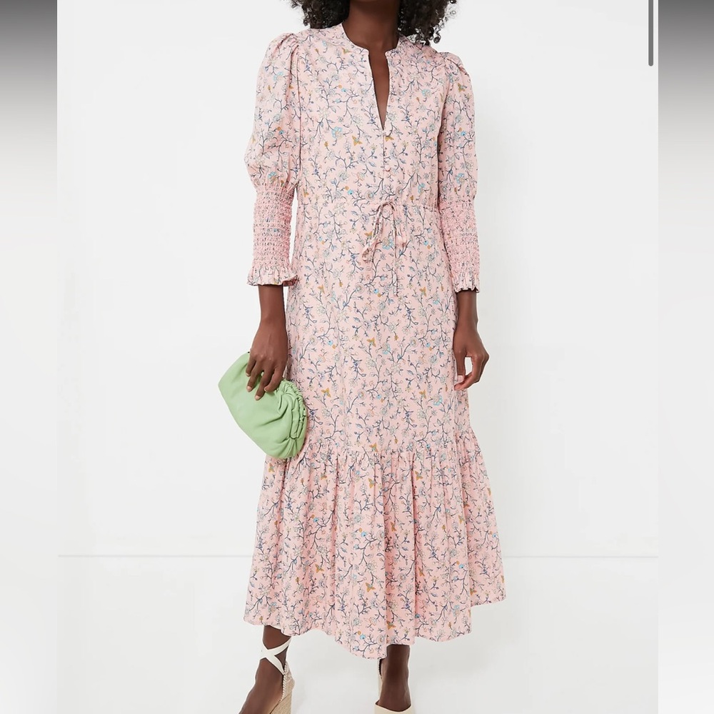 HYACINTH HOUSE

Light Pink Floral Lucille Maxi Dress